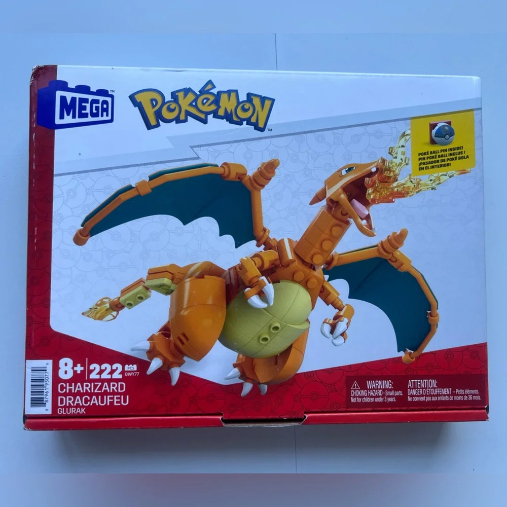 MEGA Pokemon Charizard Construction Set 222pc